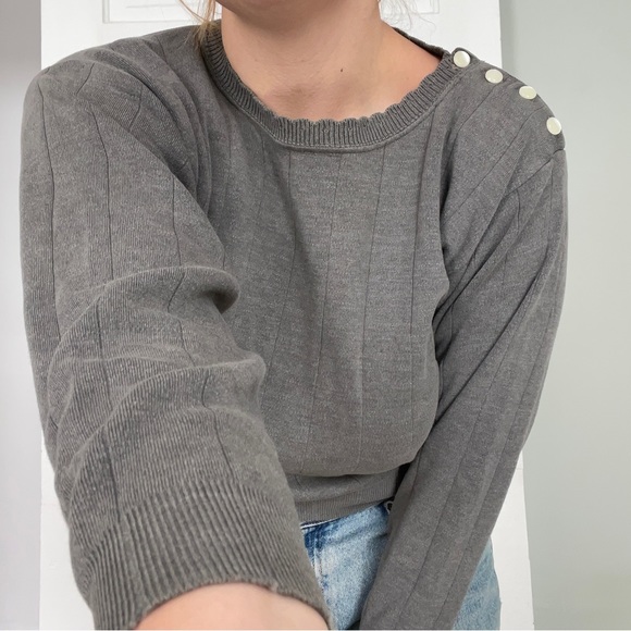 🤍SOLD🤍 VTG 80s Cotton Sweater - Picture 3 of 9